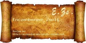 Enczenberger Zsolt névjegykártya